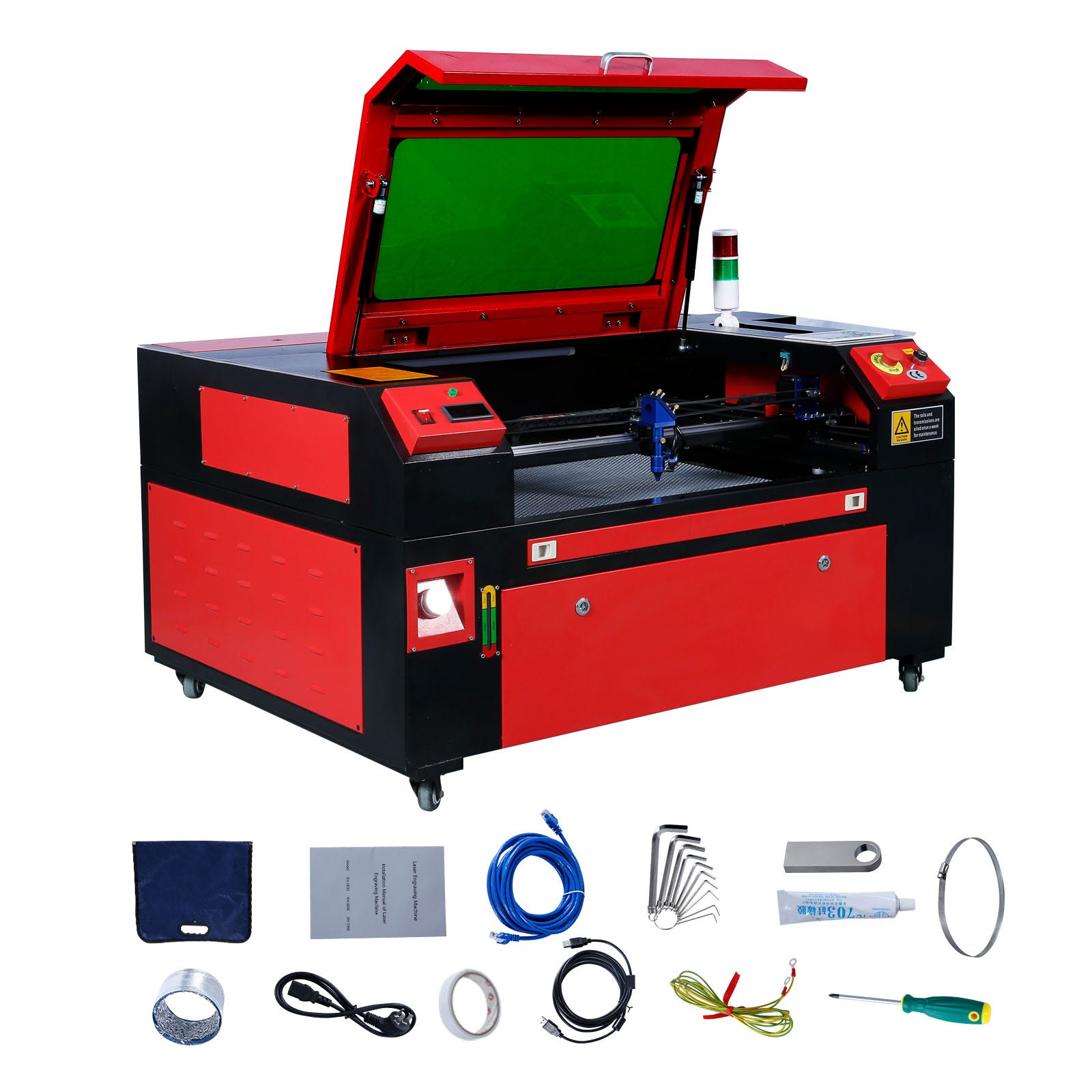 VEVOR Graveur Laser CO2 80W Machine de Gravure Decoupe Table de