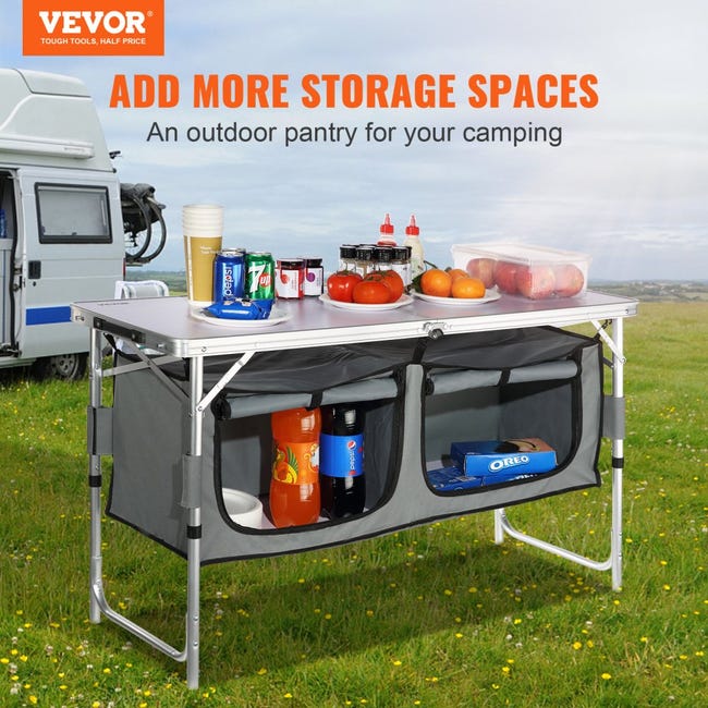 Cuisine de camping 3 compartiments - meuble de rangement cuisine, meuble  camping, equipement camping