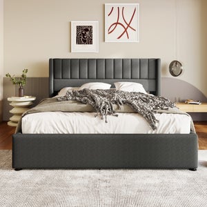 Linz King Letto matrimoniale 160x200cm design moderno in legno