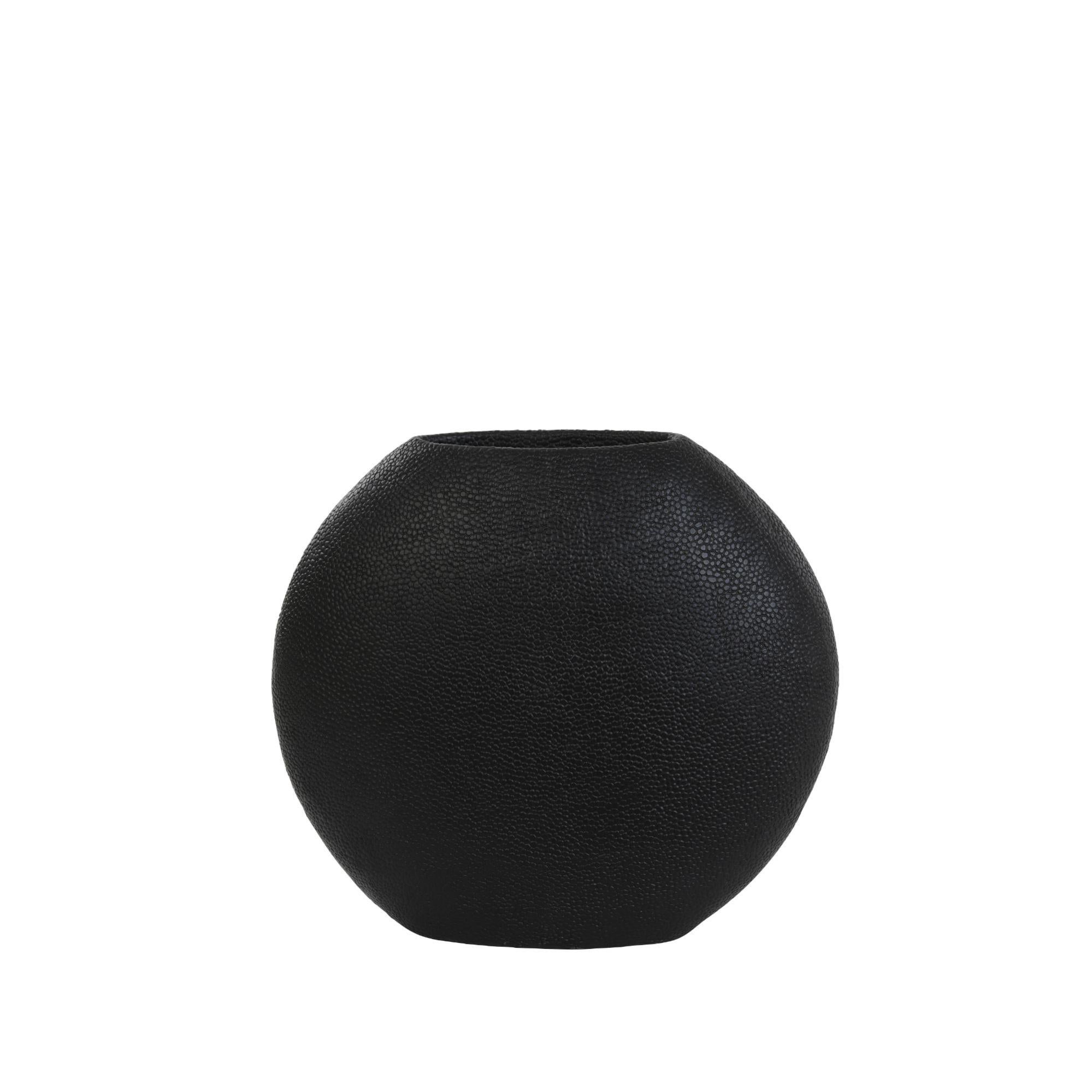 Light & Living Vase Rayskin Noir 40x14x36cm Leroy Merlin