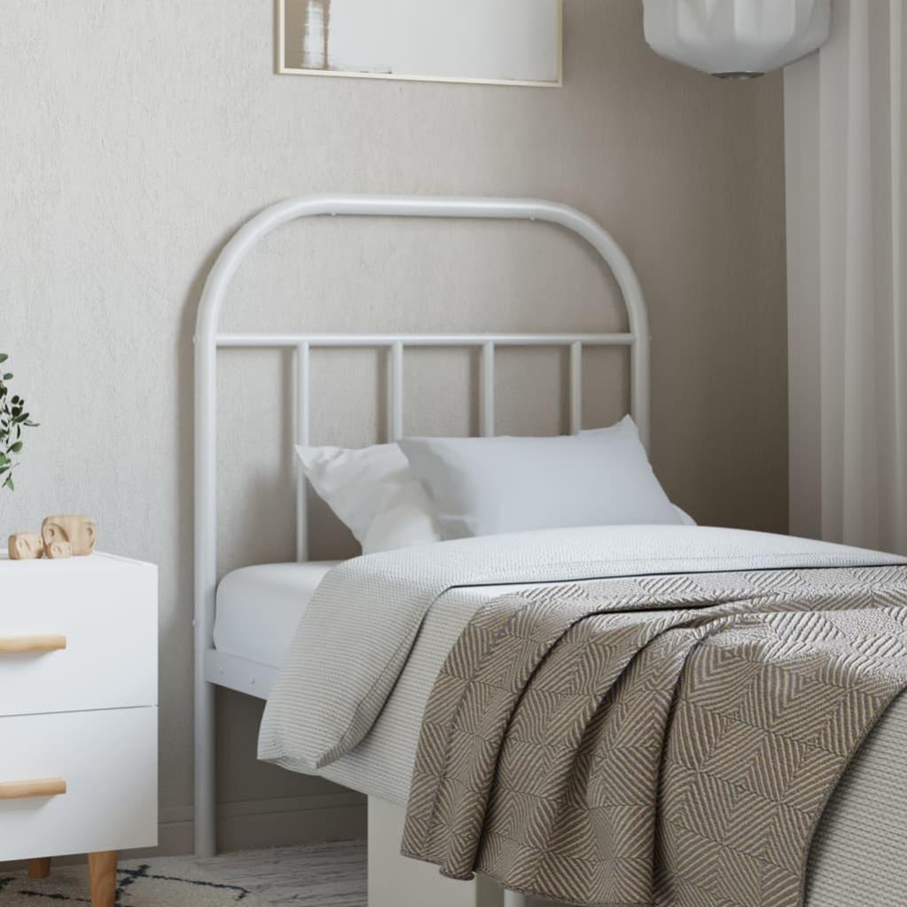 Testiera In Metallo Bianco VidaXL – Larghezza 75 Cm, Elegante E Robusta Per Il Tuo Letto!