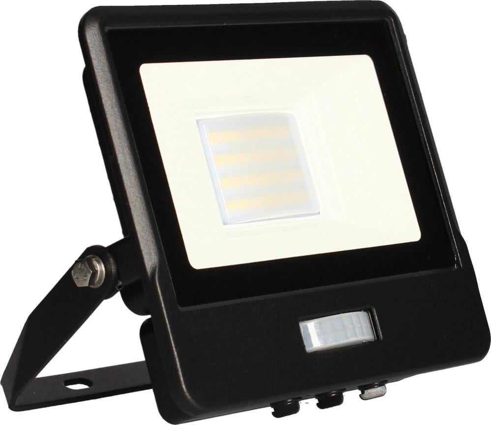 Projecteur mural ALTO - 20W, 4000K, 1620lm, Noir - Détecteur IR | Leroy ...