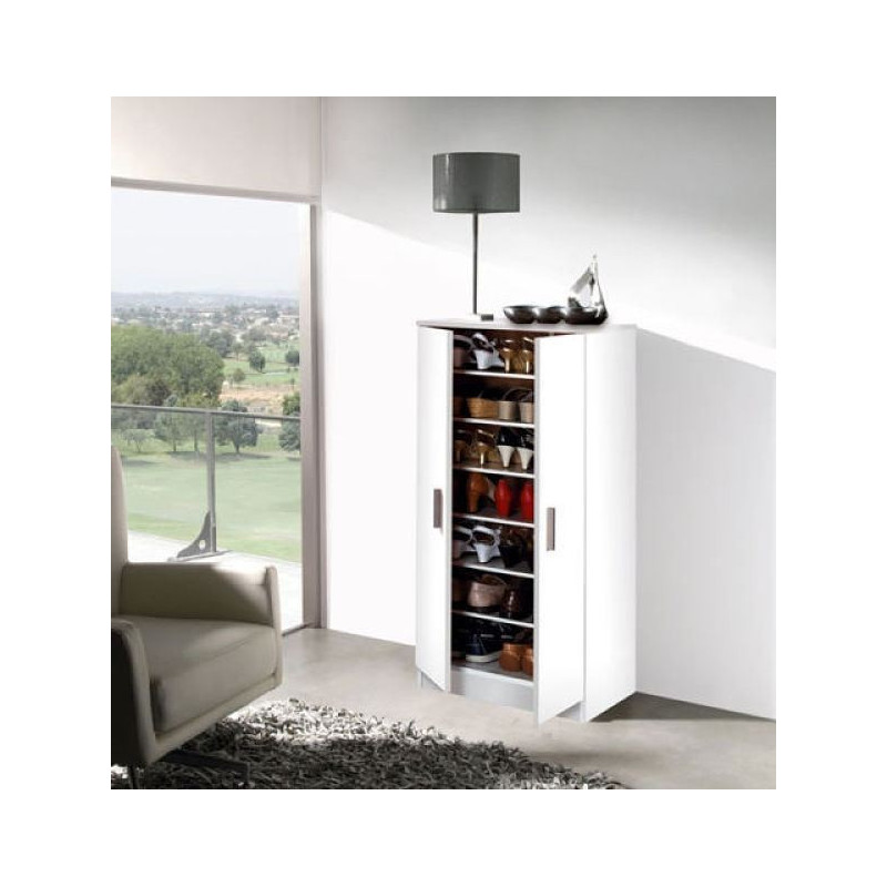 Mueble Zapatero Gran Capacidad Color Blanco Leroy Merlin