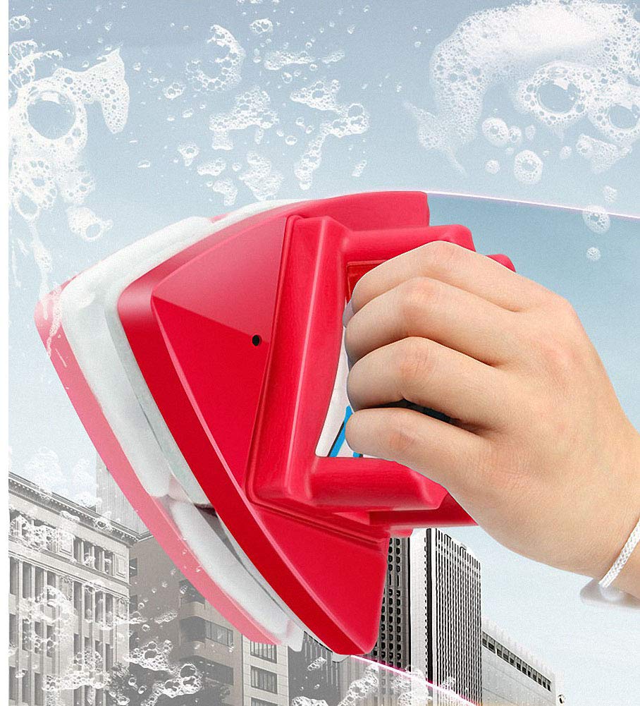 Limpiador de vidrio Limpiaparabrisas de doble cara 5 Herramienta de cepillo  de limpieza magnético ajustable para 4-28 mm de espesor de vidrio