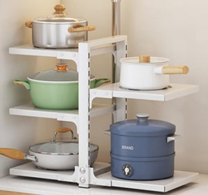 Support de couvercle de casserole à espacement réglable, rangement et  organisateur de plats et de casseroles de cuisine polyvalents, support de  planche à découper