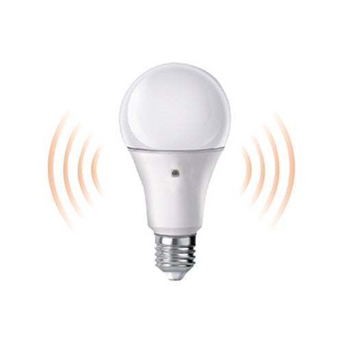 Lampadina A Led E27 A60 9w 2700k° Con Sensore Crepuscolare In Termoplastica