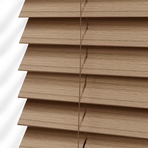 Venecianas Madera Efecto madera con escalerilla Color Beige tx 172x120 -  Cortinadecor