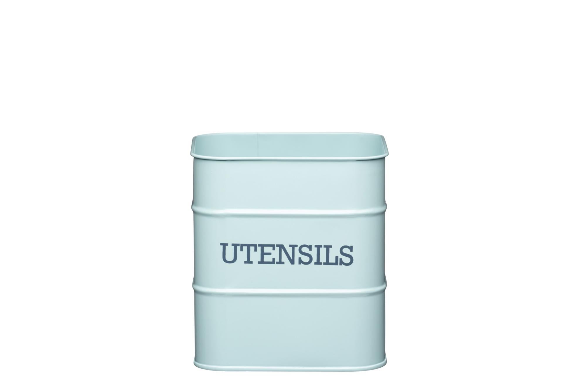 Pot à Ustensiles de Cuisine en Métal, Collection Living Nostalgia, 15 x