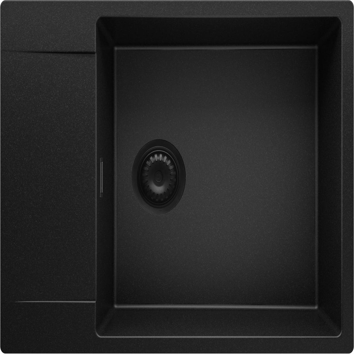 Lavabo Cuisine en Granit Noir, 78 x 50 cm, Evier 2 bacs + Robinet + Siphon  Automatique, Évier à Encastrer de Primagran : : Bricolage