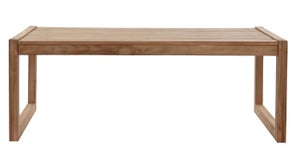 Table de balcon pliante 120x60x75 cm en teck naturel