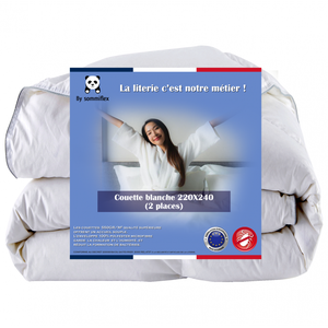 Couette hiver avec microduvet aspect gaufré 450 gr