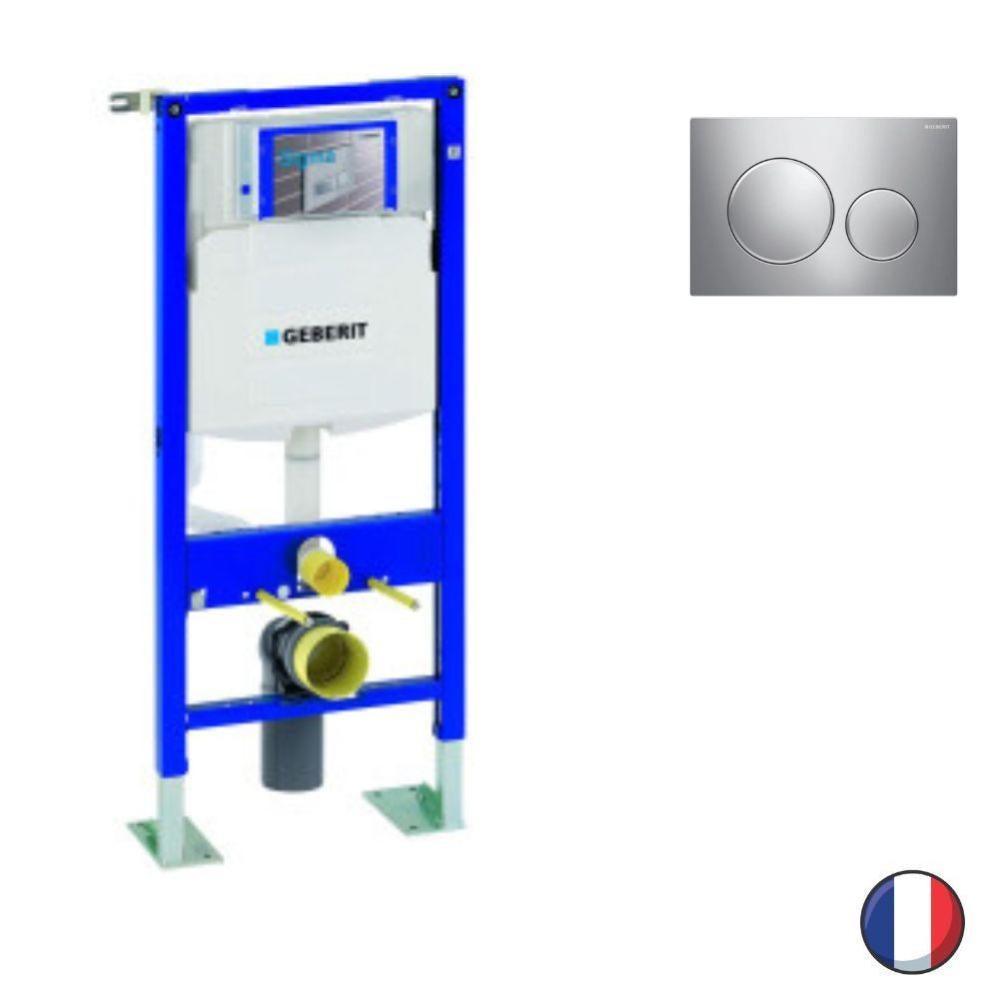 Bati support WC GEBERIT Duofix autoportant, sigma 112 cm + Plaque ...