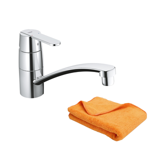 Grohe Get Grifo de cocina semi-pro con muelle y ducha de 2 chorros, Cromo  (30361000)