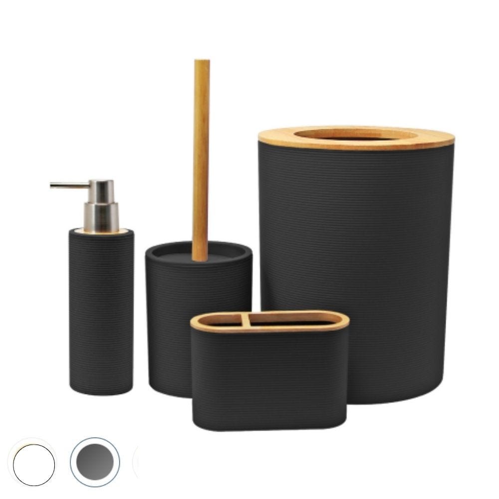 Accesorios baño Bambu-Negro