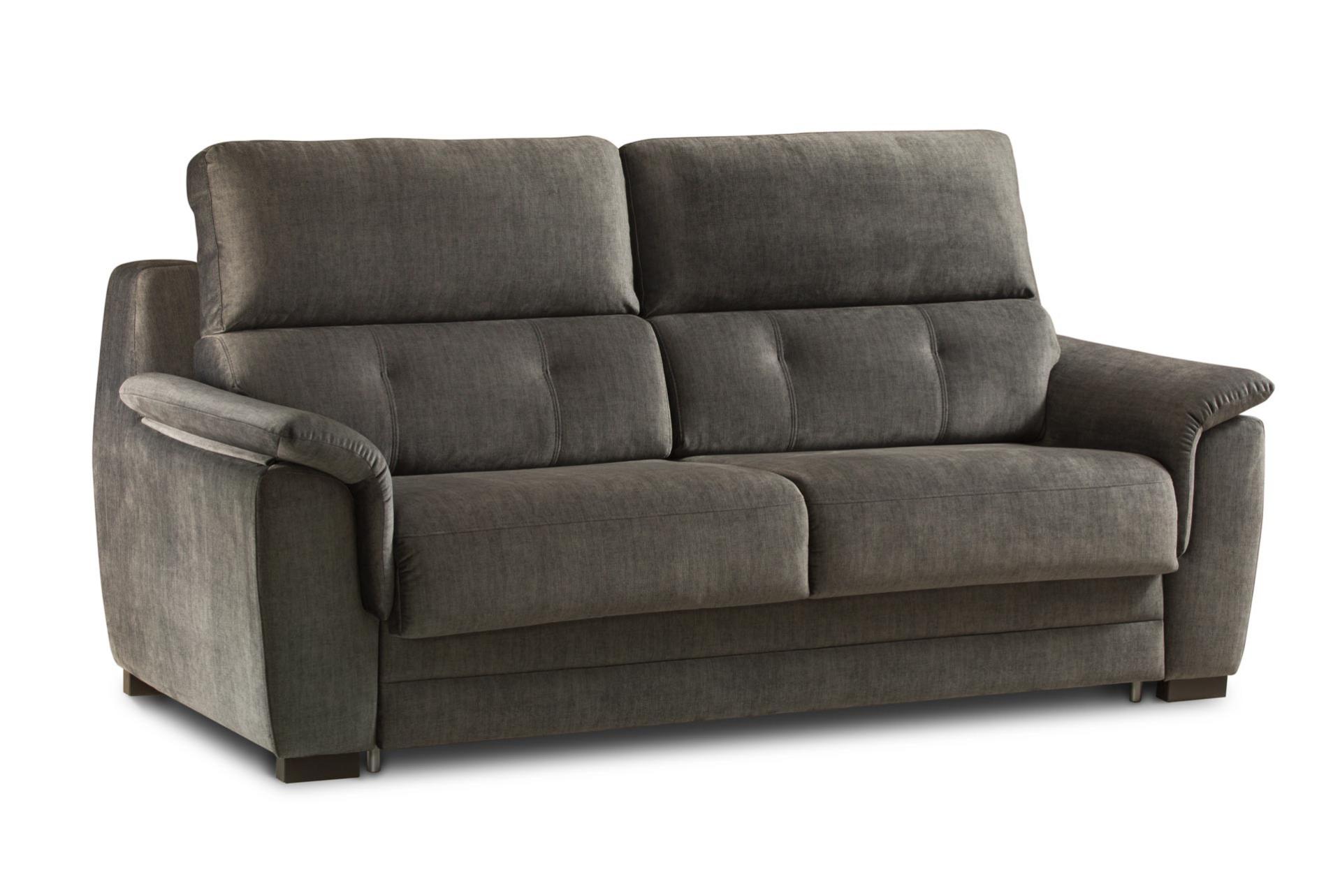 Sofá cama celta con colchón muy confortable de 18cm de grosor - delfino marengo - 4plz. cama 180x200cm