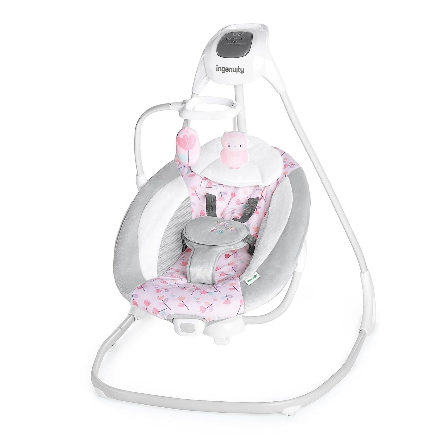 Ingenuity Silla mecedora para beb s Rosa Leroy Merlin