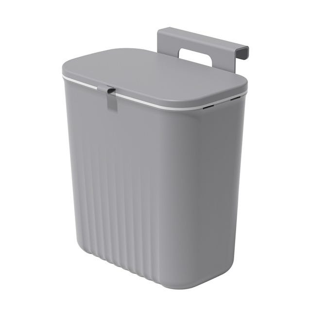 Poubelle suspendue avec couvercle, armoire de cuisine porte poubelle  suspendue peut couvrir armoire poubelle boîte à ordures suspendue porte  sous évier porte poubelle poubelle rv bathroo