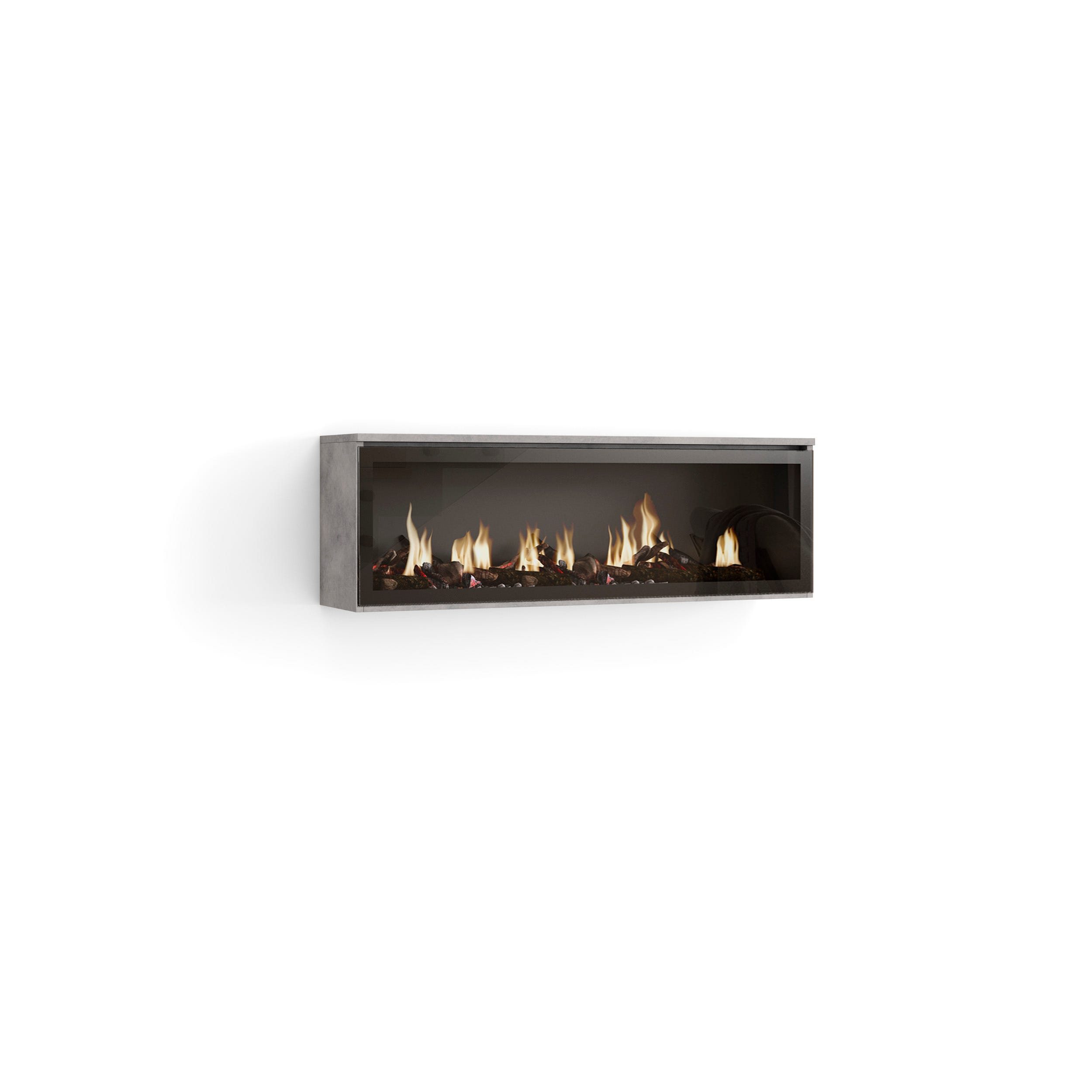 Klarstein brixen cheminée électrique effet flammes 3d - chauffage réglable  900w / 1800w - noir KLARSTEIN
