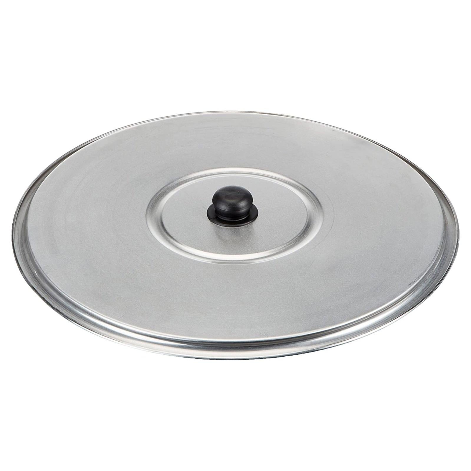 Alpine Cuisine Caldero In Alluminio Antiaderente Da 13 Litri Con Coperchio In Vetro – Pentola Per Paella, Riso E Stufati, Adatta A Grandi Gruppi, Colore Nero