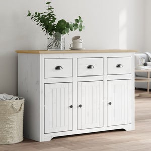 Credenza Buffet - Mobile da Cucina Marrone e Grigia 114x43x73,5 cm