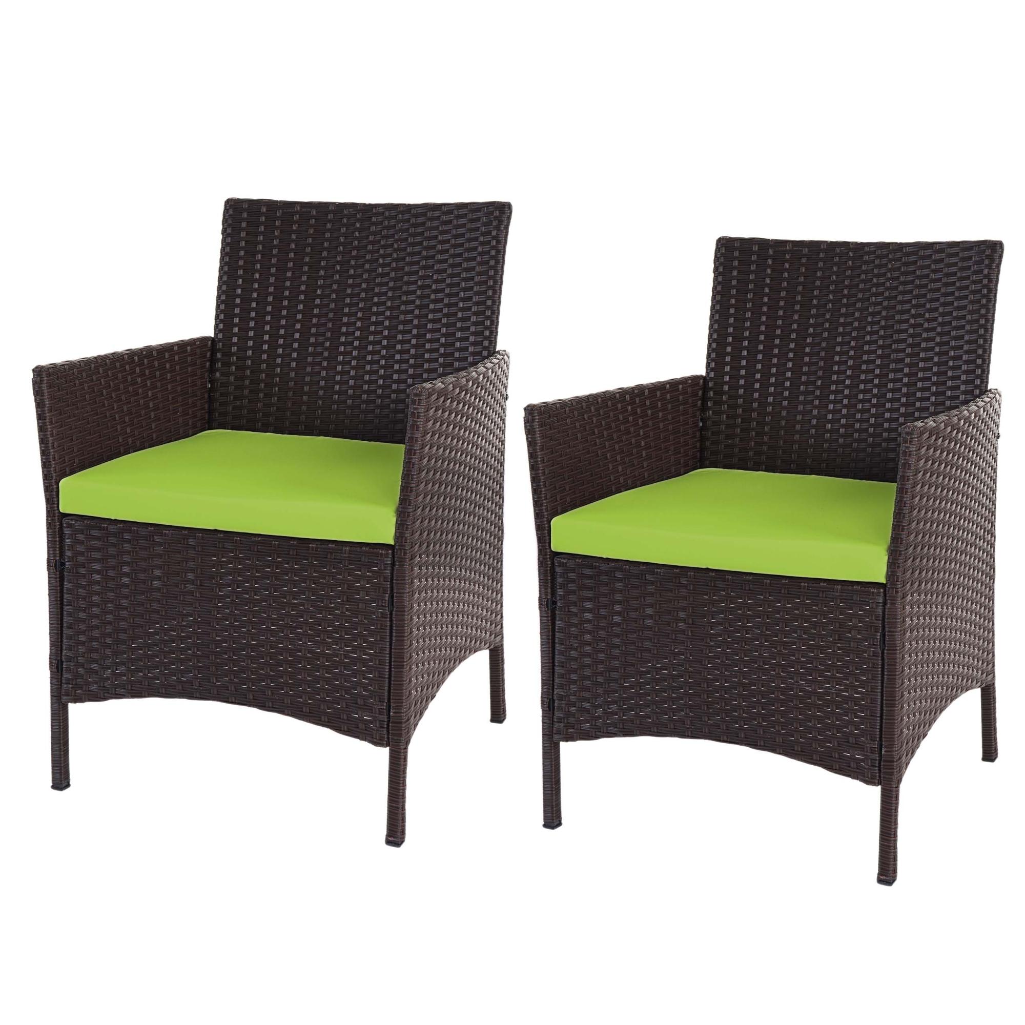 Set Divani da Giardino 7 pz con Cuscini Marrone in Polyrattan