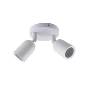 Double Spot LED COB Orientable Extérieur Sans Fil - Puissance 500 Lumens -  Detecteur de Mouvement Angle 90 - Bouton ON/OFF - IP44 - Fixation Incluse -  Achat & prix