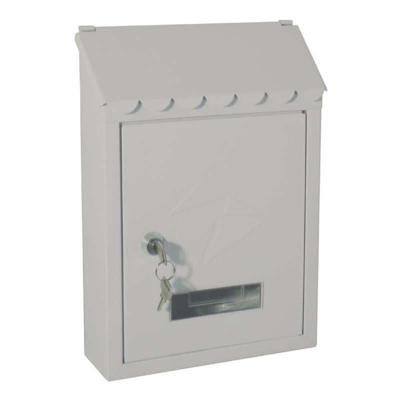 Cassetta Postale HOUSE Silver 290x200x65mm - Per Esterno Con Tasselli Inclusi