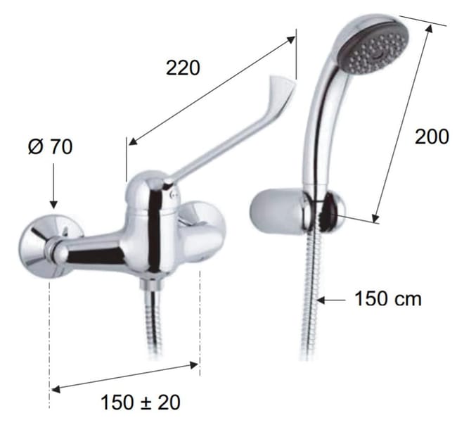Grifo cocina pared discount 11 cm leroy merlin
