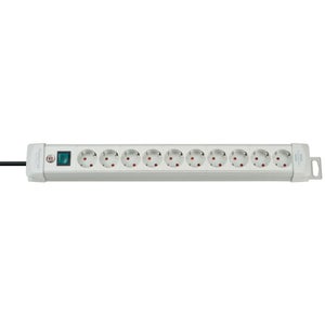 TME NV56-10L: Bloc multiprise, triple, 2 x USB, noir, 10 m chez reichelt  elektronik