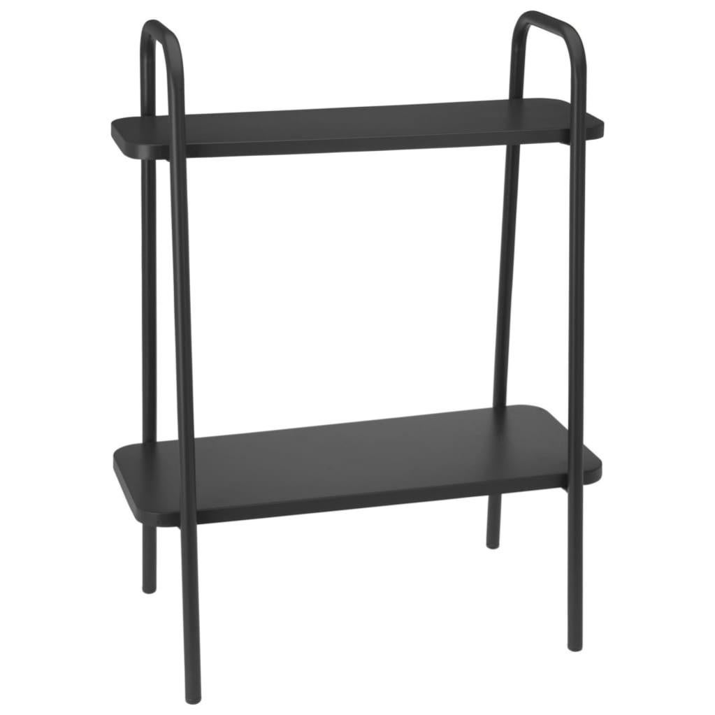 VidaXL Piedistallo per piante a 5 piani 43x22x98 cm in metallo nero  Reggipiante tutori e legacci 