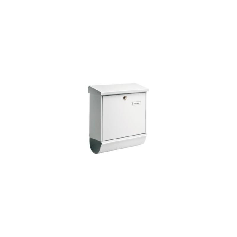 Hardware Store Cassetta Delle Lettere Per Recinzione, Formato C4, Recinzione Posteriore A Doppia Asta (nero Opaco RAL 9017 - 8