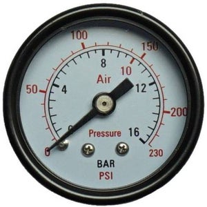 Manomètre sec Radial 0 - 10 bars 1/4 GAS - Pompe&Moteur