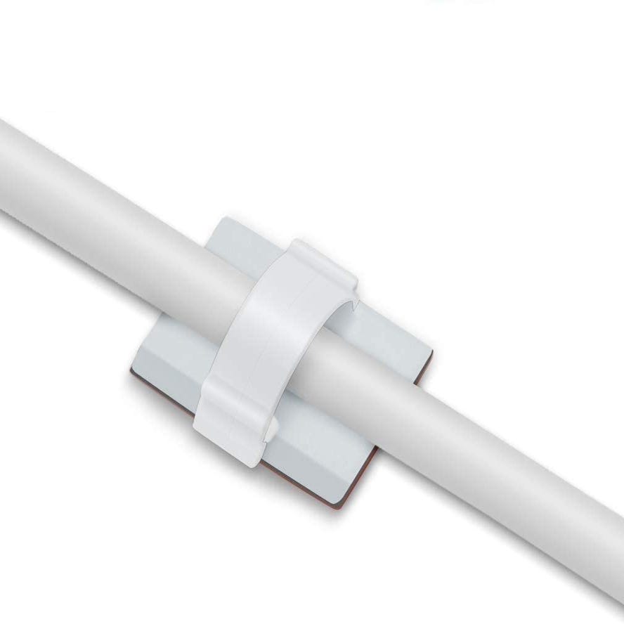 Elfcam® - Clips de Cable Adhesif Reglable pour Gestion de Cable a Fibre  Optique, Attache Fil et le Cordon dans la Maison ou le Burde 30)