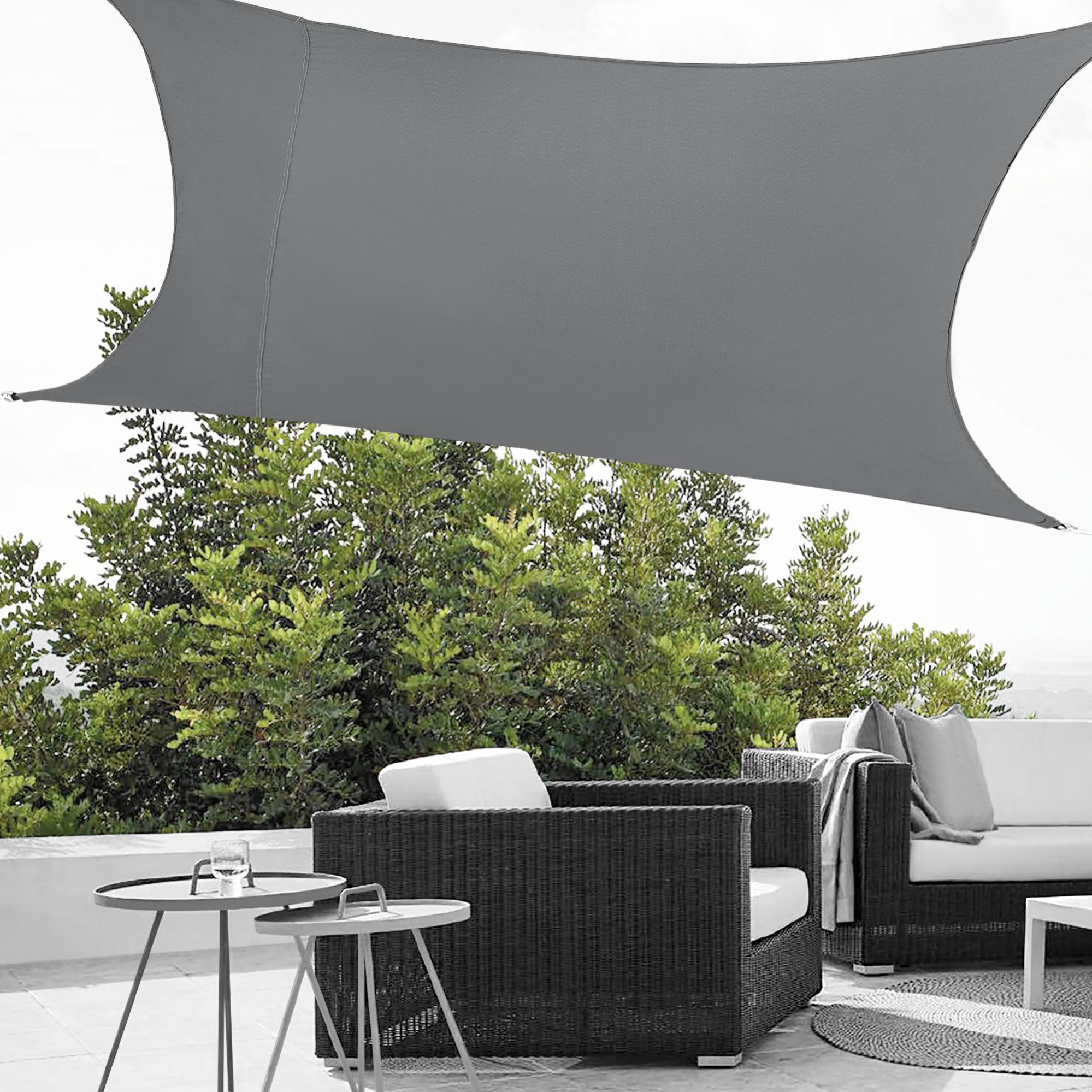 Tenda Da Esterno Quadrata Rebecca Mobili – Grigia, Polietilene Anti UV, 5x5 Metri, 2 Anni Garanzia