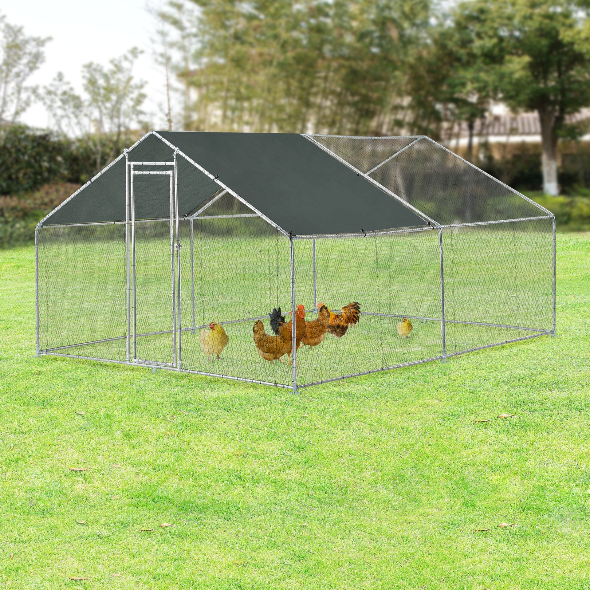 enclos-ext-rieur-voli-re-cage-pour-animaux-avec-serrure-armature-acier