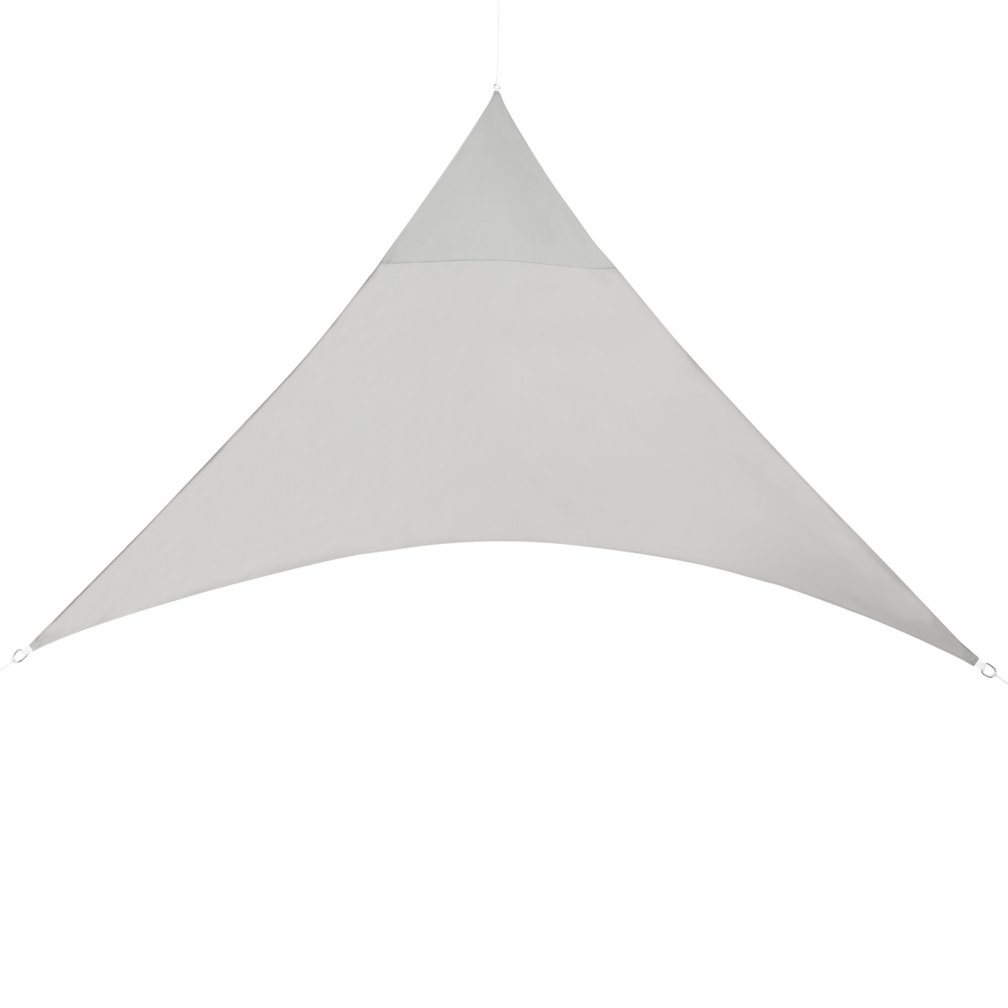 Vela ombreggiante colore grigio forma triangolare Triangolare Tenda a Vela Parasole Protezione Solare Respirante Anti UV Giardino Esterni Grigio ( Triangolare 3.3 x 3.4 x 4.3, Grigio