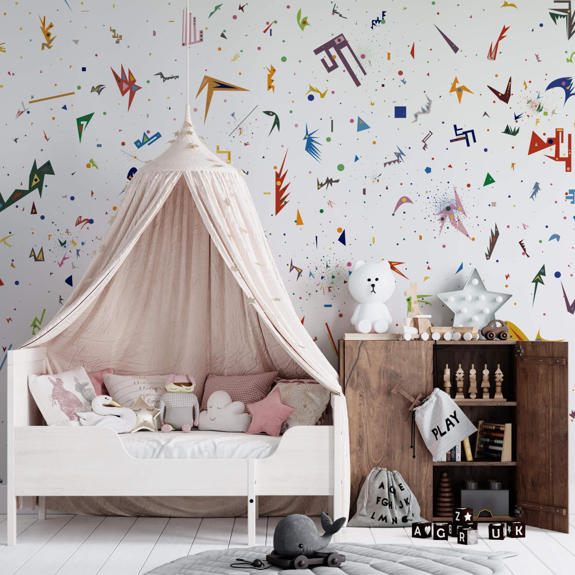 Papier Peint Panoramique Pour Enfant S Eclatement 500x260cm La Touche Originale Leroy Merlin