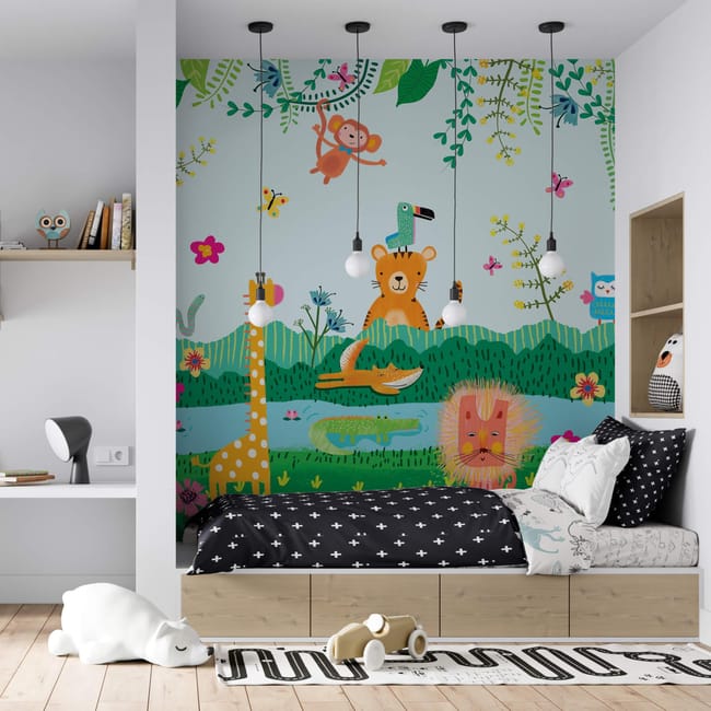 Papier Peint Panoramique Pour Enfant S Foret Enchantee 255x280cm La Touche Originale Leroy Merlin Papier Peint Panoramique Pour Enfant S Foret Enchantee 255x280cm La Touche Originale Leroy Merlin