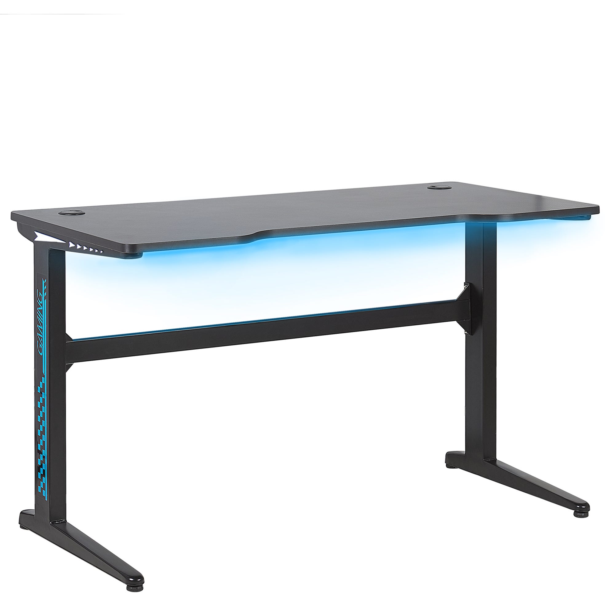 Mesa escritorio gaming Ozone gris antracita 136x67x88 cm