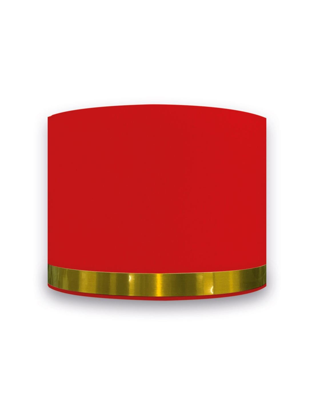 Abat Jour Rond Rouge Jonc Or Leroy Merlin