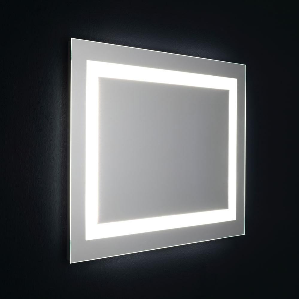 Miroir LED Salle De Bain GIMBELEN 80x60cm - Anti-Buée, 3 Lumières Réglables, Prise Intégrée, IP44