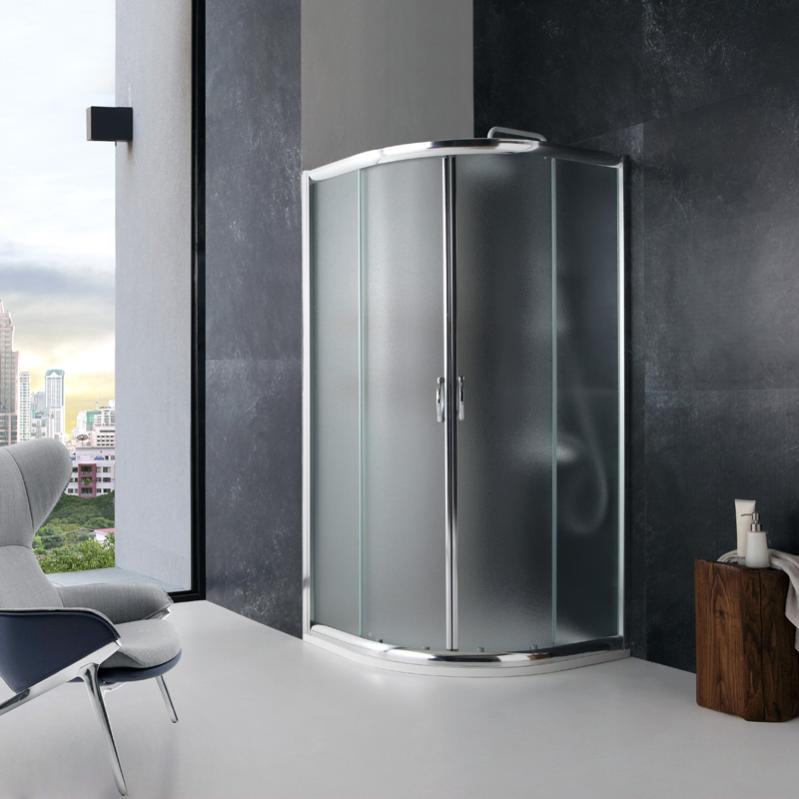 Cabine De Douche Angulaire Giada 90x90 Cm Verre Opaque 6 Mm Leroy Merlin
