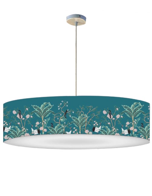 Abat Jour Suspension Jungle Bleu Canard O 60cm X H 30cm Leroy Merlin Abat Jour Suspension Jungle Bleu Canard O 60cm X H 30cm Leroy Merlin