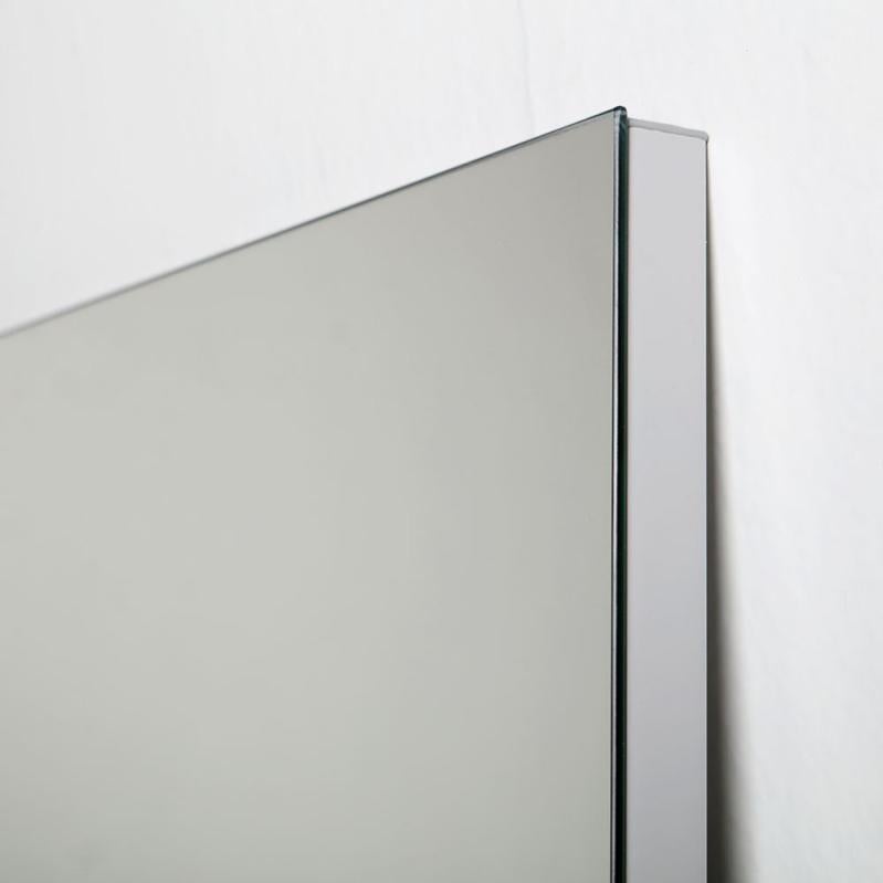 Miroir Pour Salle De Bain 90x70 Cm Réversible Avec Cadre À Support