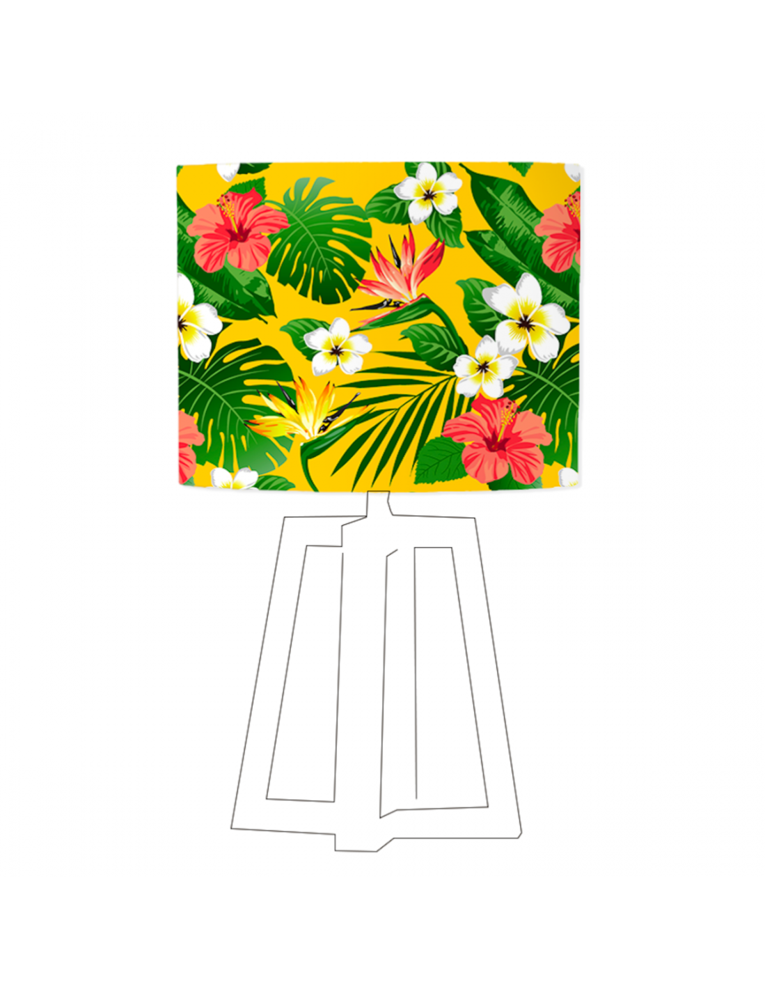 Abat Jour Imprime Ilona O 60cm X H 30cm Leroy Merlin