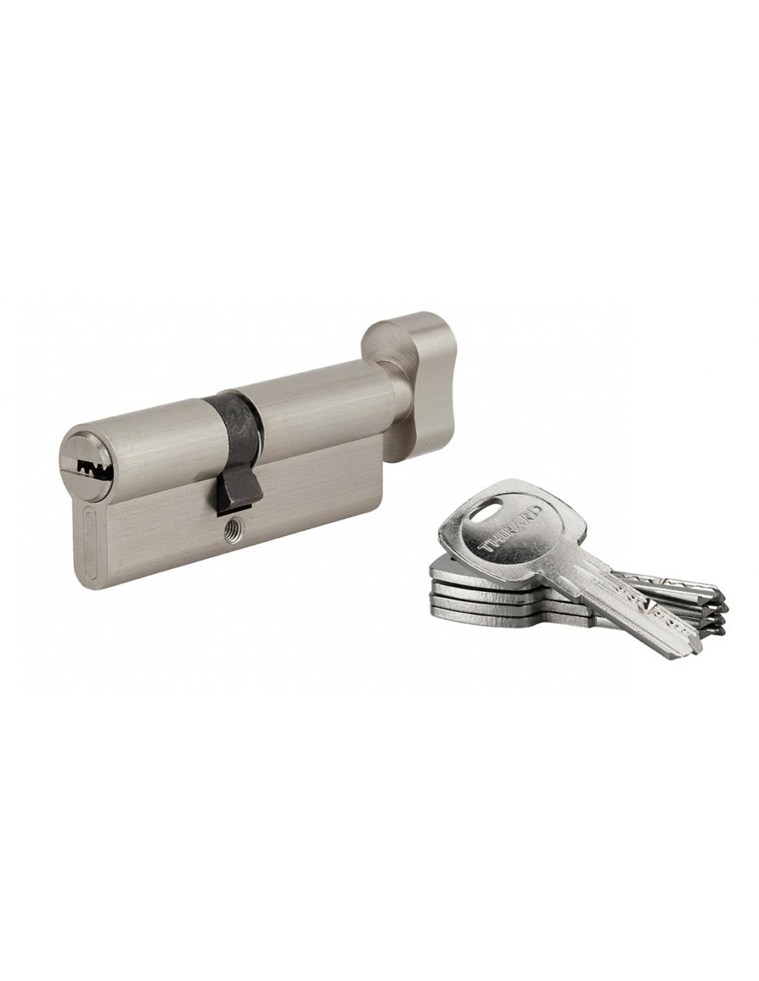 Serratura a incasso 66805370G8 cilindro per porta blindata, entrata 6.3 cm, interasse 85 mm