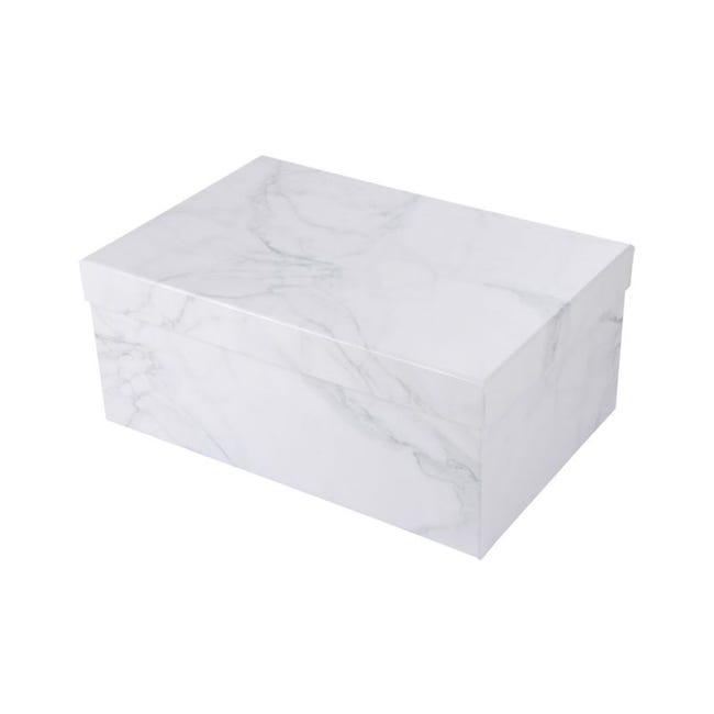 Boîte de rangement papier marbré – petit modèle – La Maison du Roy