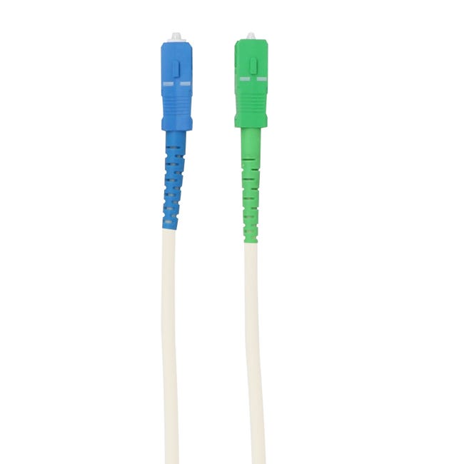 Cordon fibre optique monomode SC/UPC vers SC-APC mâle/mâle pour box fibre  Free 10