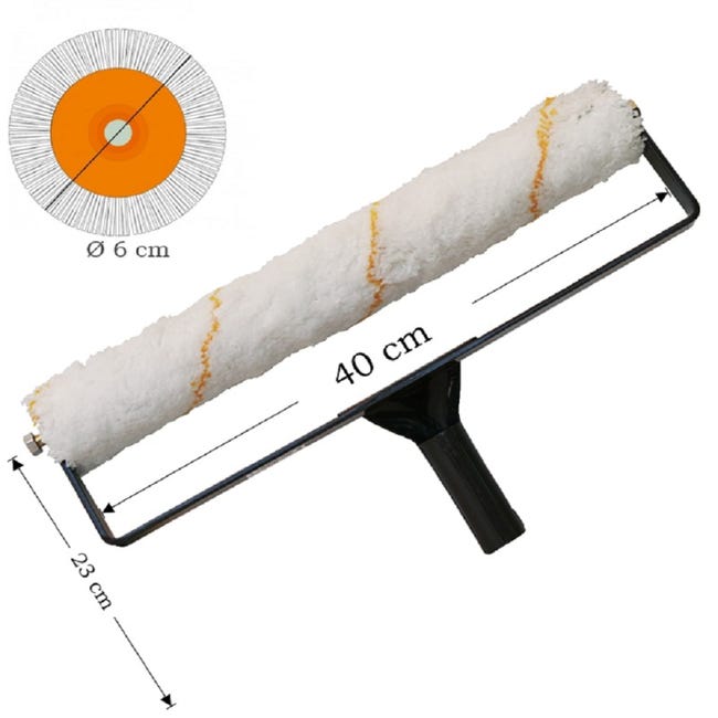 Rouleau de peinture pour rouleau de 40 à 50 cm, aluminium