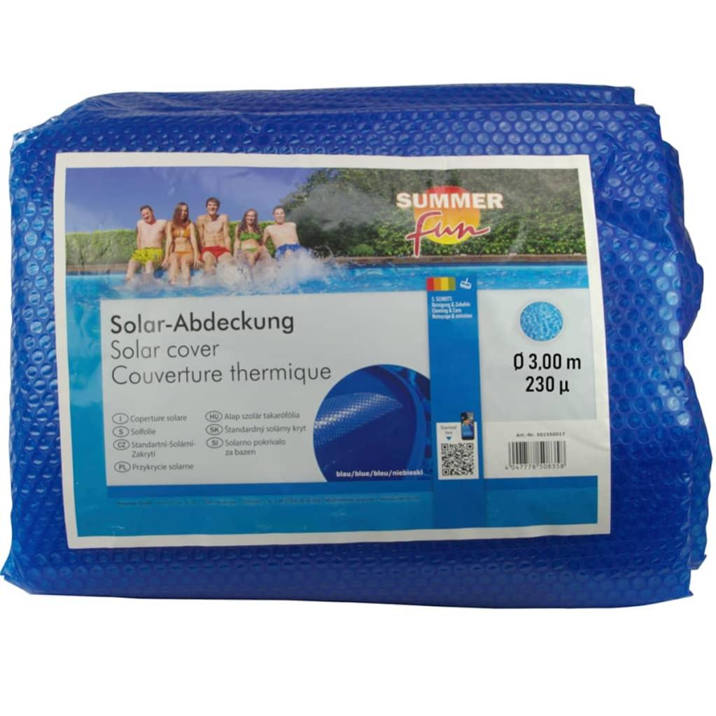Summer Fun Cubierta Solar Para Piscina De Verano Redonda Pe Azul 300Cm